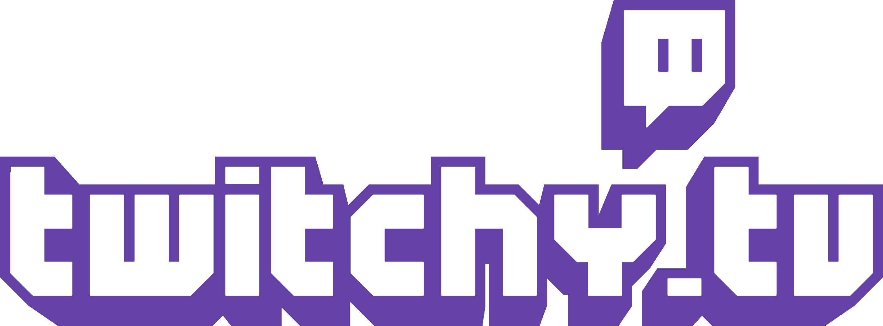 Twitch logo PNG transparent image download, size: 2000x1235px