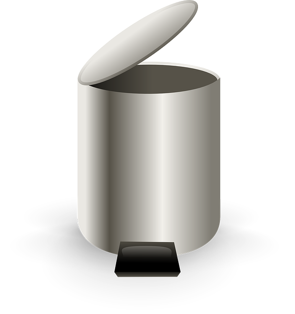 trash can garbage vector graphic pixabay #24862