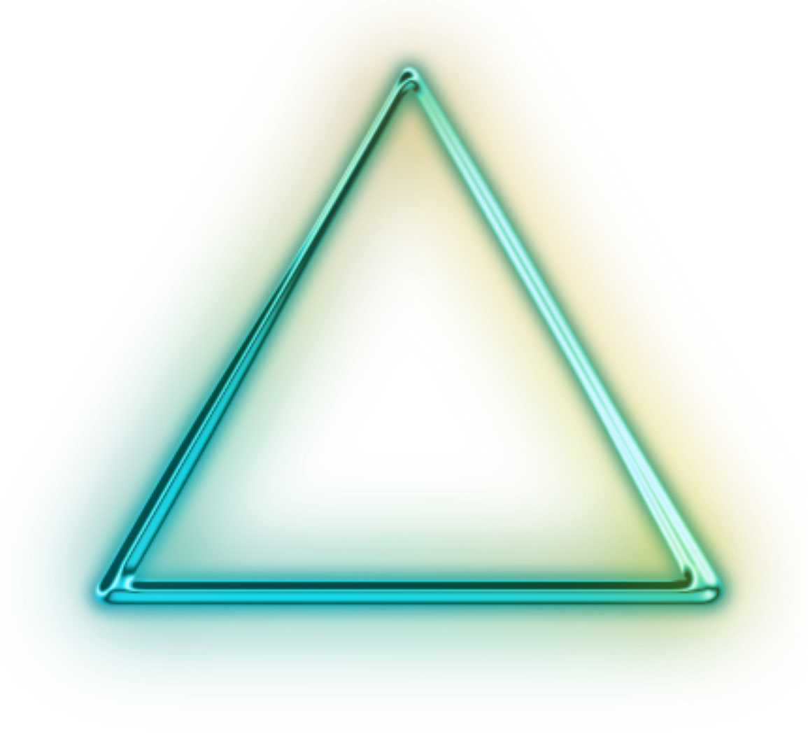 green neon triangle png #41362