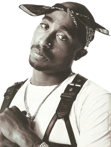 tupac, pac black and white magazine scan render #29854