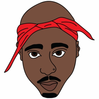 2pac clipart, tupac shakur png image download pac cartoon #32129