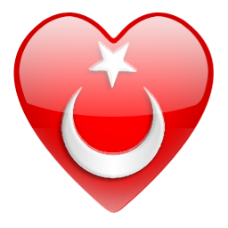 kalpli türk bayrağı resmi, hearts of turkish flag picture #32793