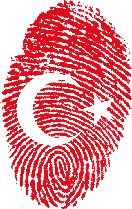 türk bayrağı illustration turkey flag fingerprint country #32796