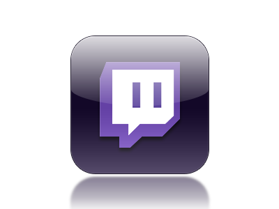 Twitch logo PNG transparent image download, size: 2400x988px