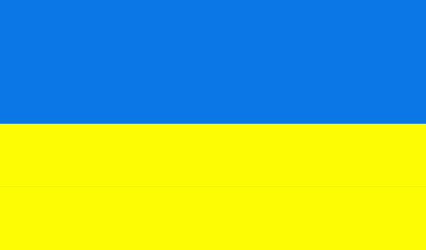 simple ukrainian flag clipart