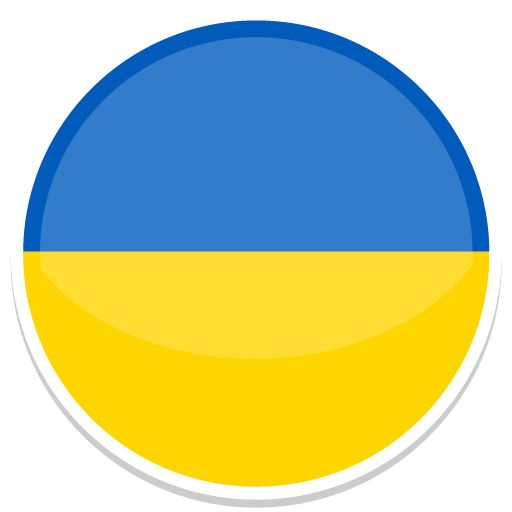 ukraine flag background circle design #42021