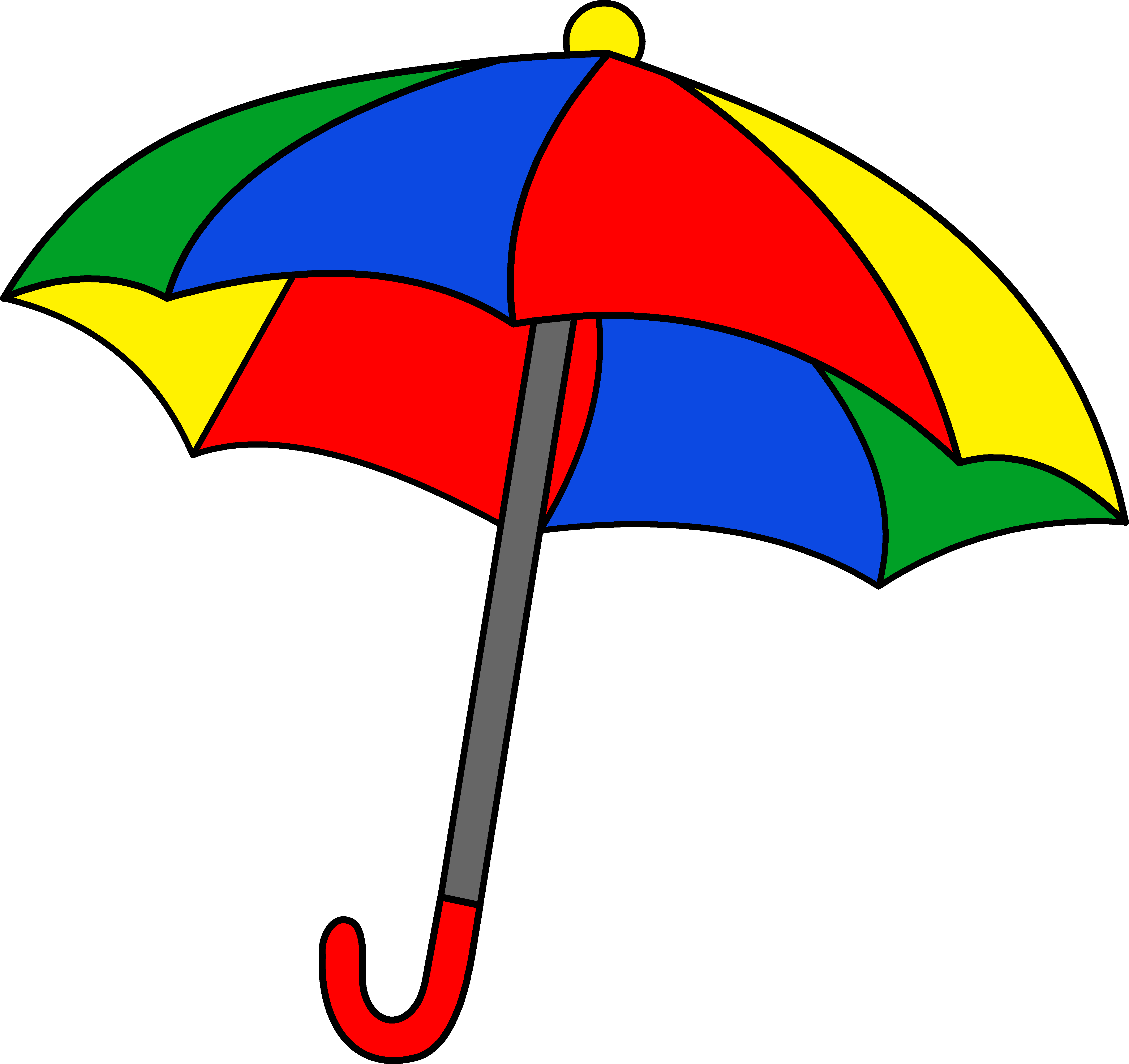 simple colorful umbrella clipart clip art #18827