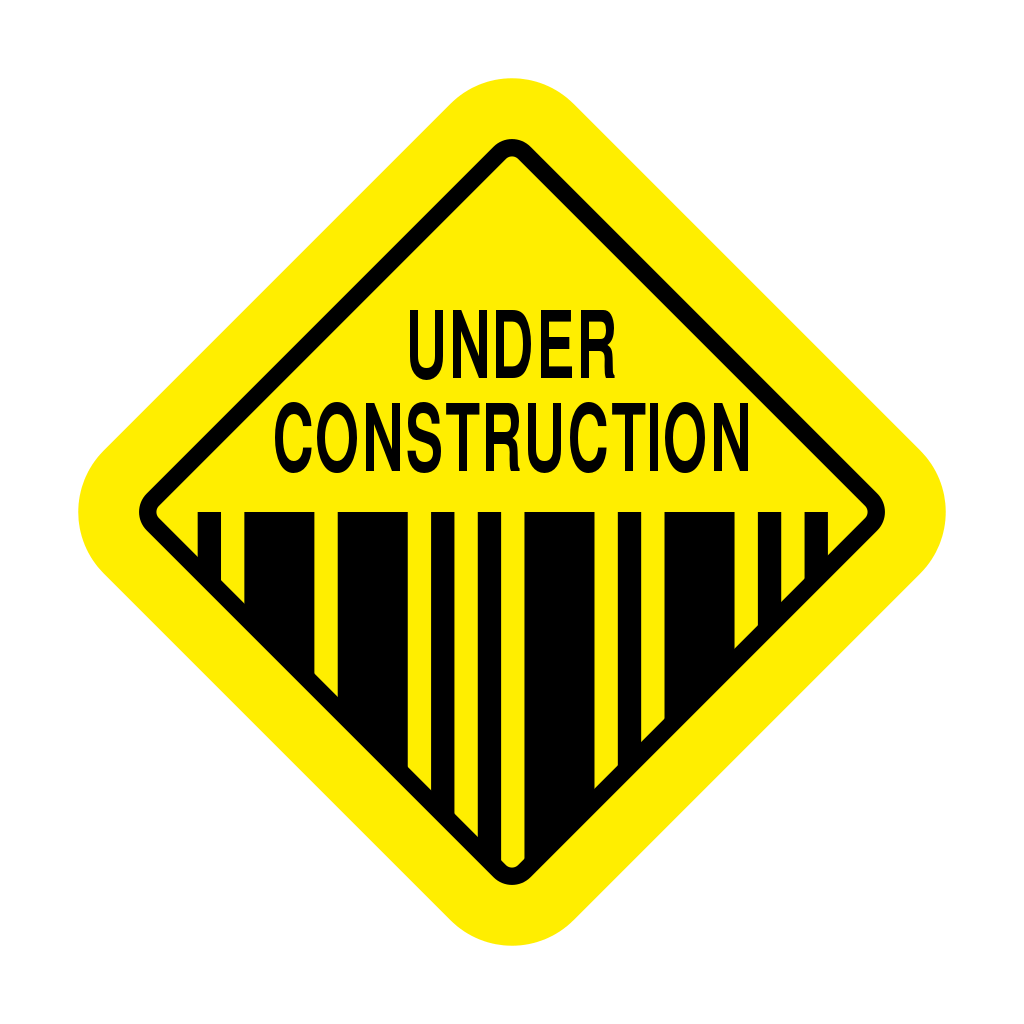 logo under construction sign diamond transparent png #28981