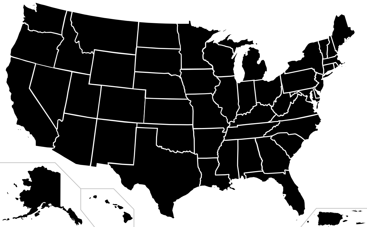 Usa Map PNG - Transparent Blank Use Map Images