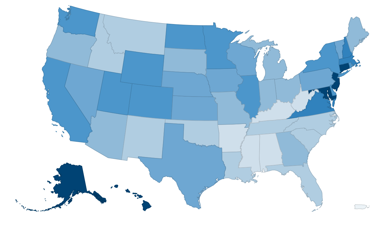 usa map file united states map median household income state #36651