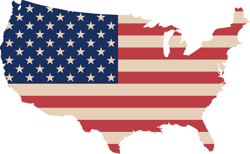 usa map flag map request complete vector graphic pixabay #36655