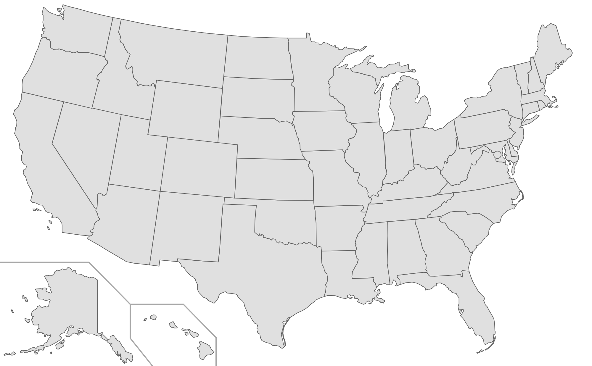 Us Map Transparent Png