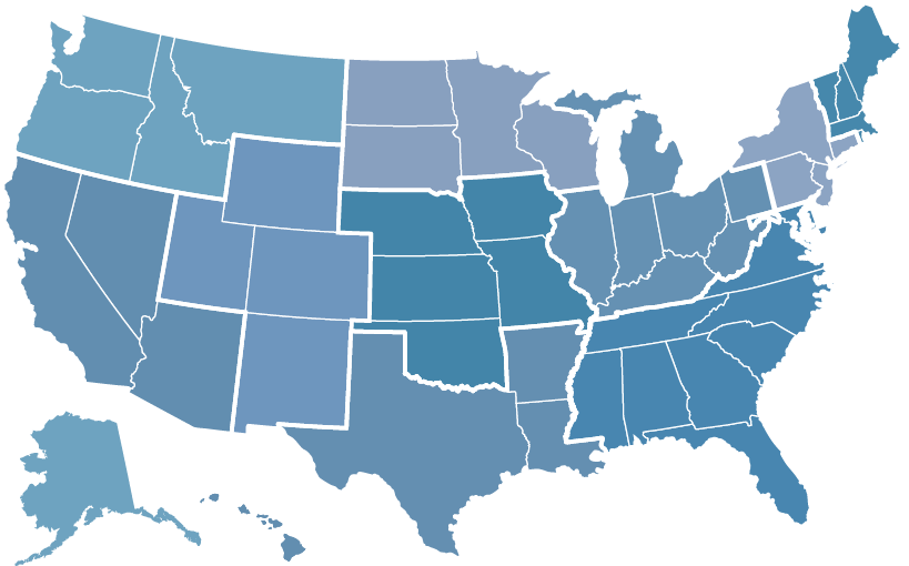 usa map utc regions #36659