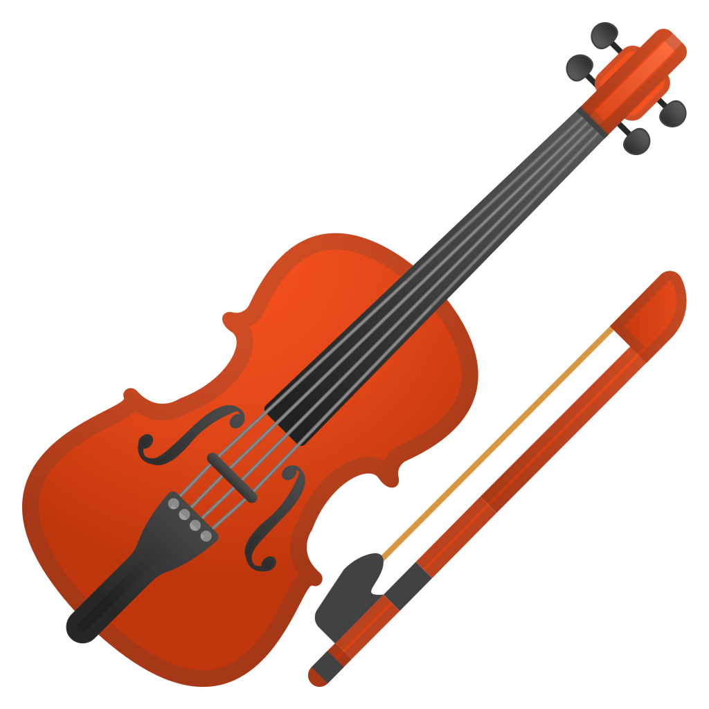 violin icon objects vector clipart download #29968