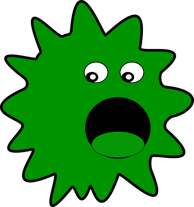 virus vermin germs vector graphic pixabay #36867