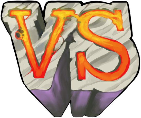 vs crack graphic for fighting game logo transparent #41924