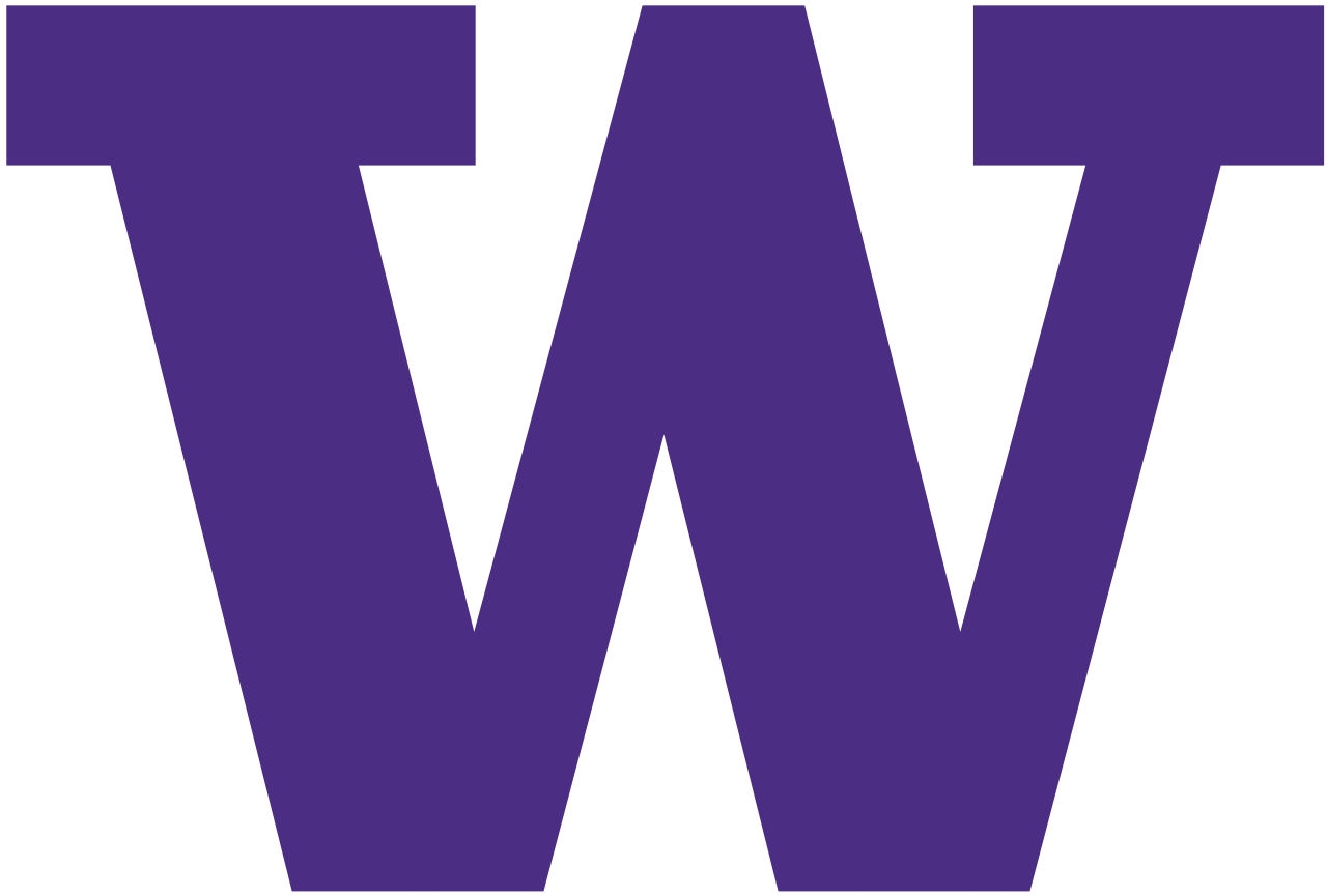 w letter file university washington purple block logo svg #33541
