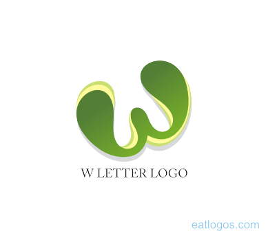 w letter letter logo design green download vector logos #33555