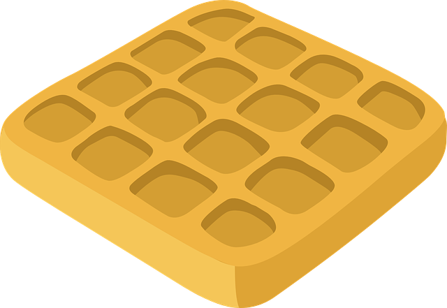 vector graphic waffle belgian breakfast food image pixabay #29256