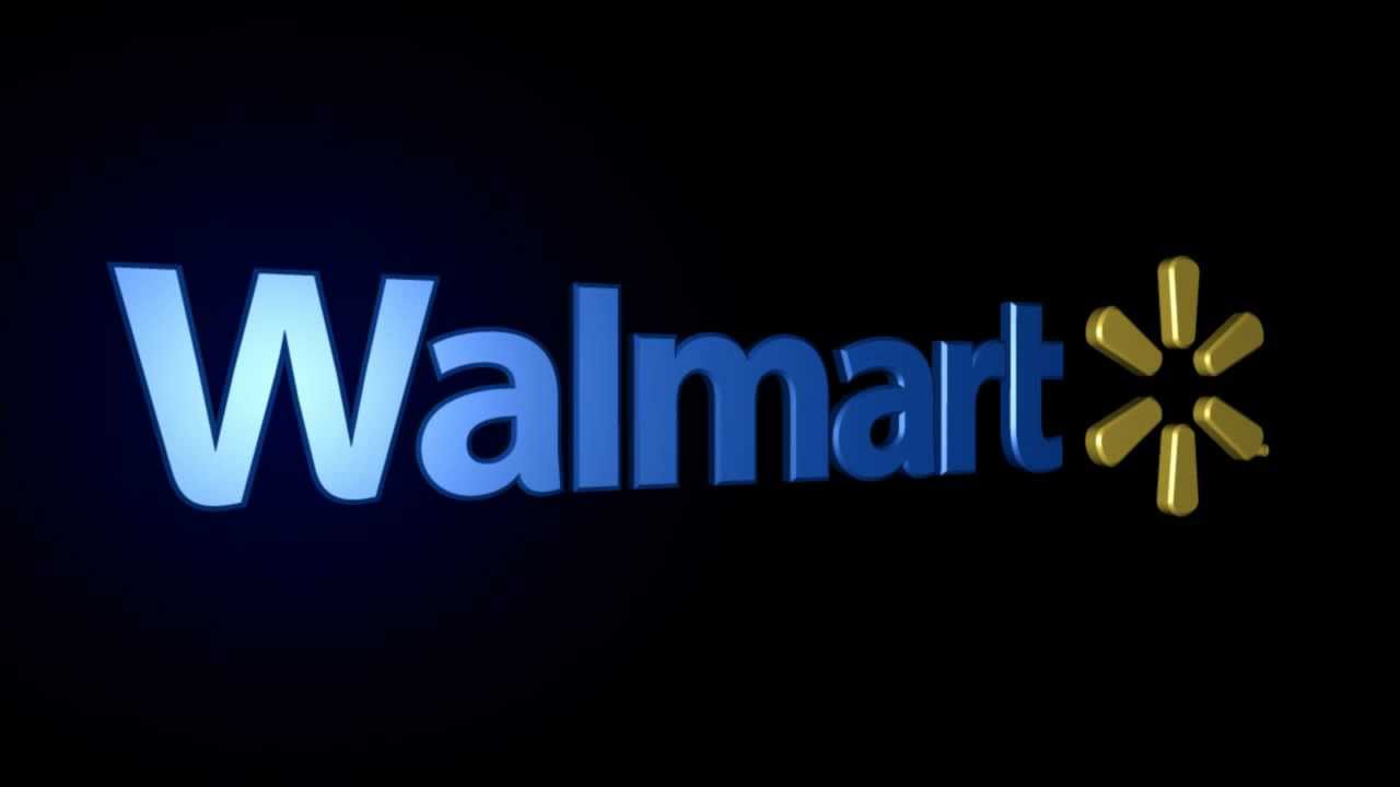 walmart hd glossy logo on black #468