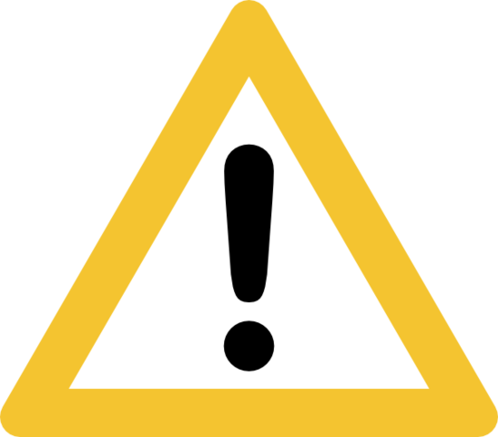 image warning sign yellow stroke border #39221