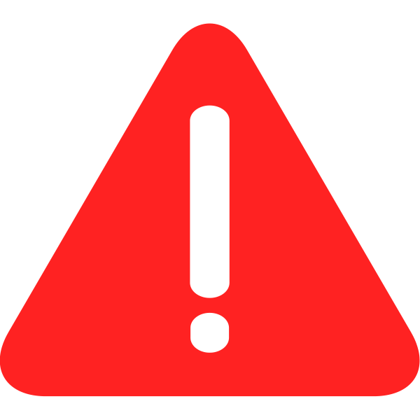 warning sign red png #39204