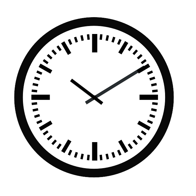 wall watch, vector graphic clock time hour minute #20627