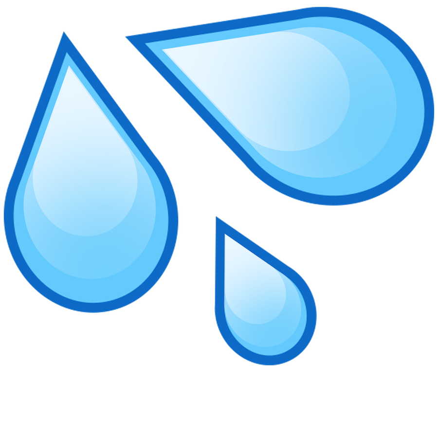 slim cardboard water drop emoji build head #11784