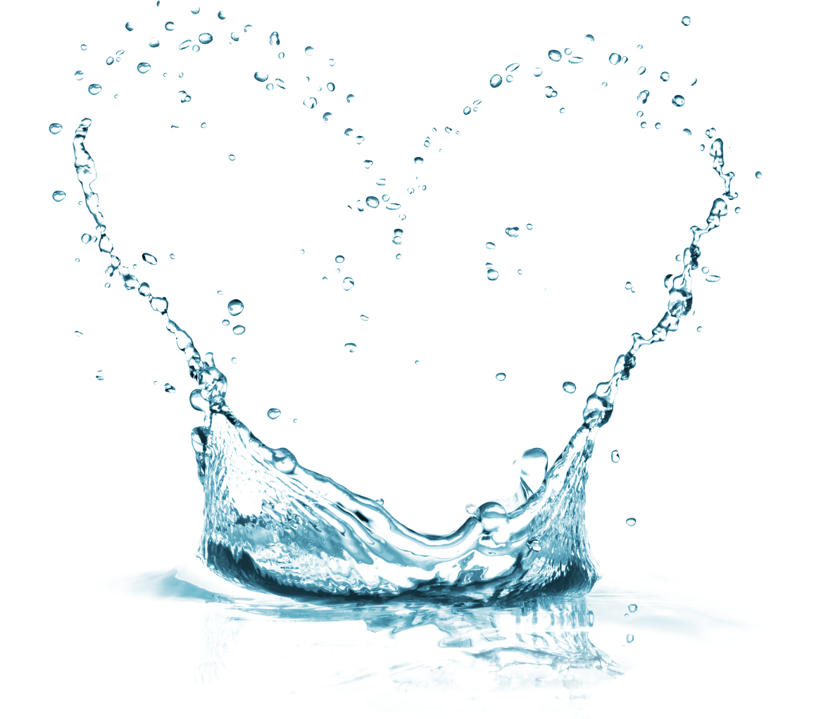 Transparent water splahes with heart symbol #9552
