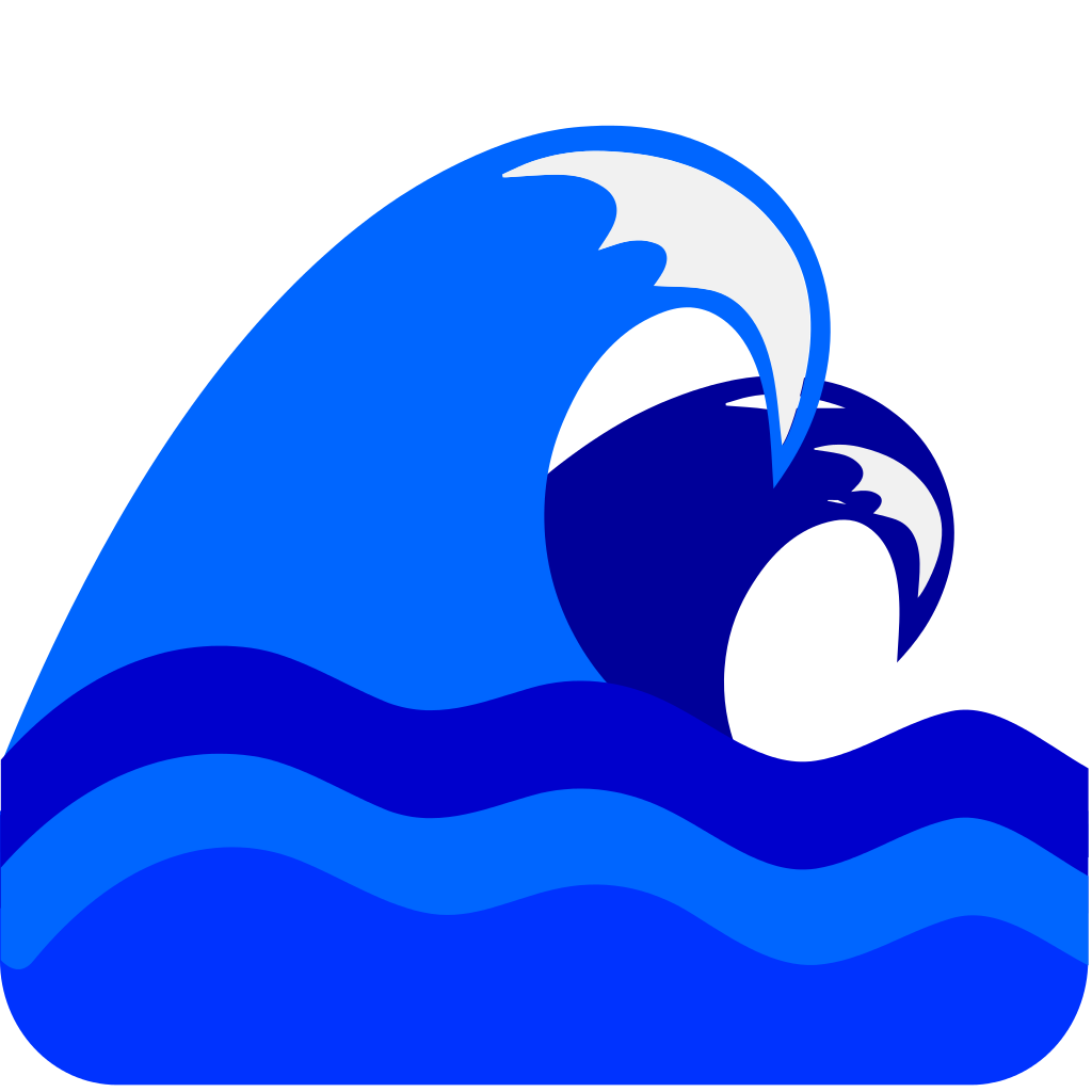 blue clipart waves olas transparent background #41451