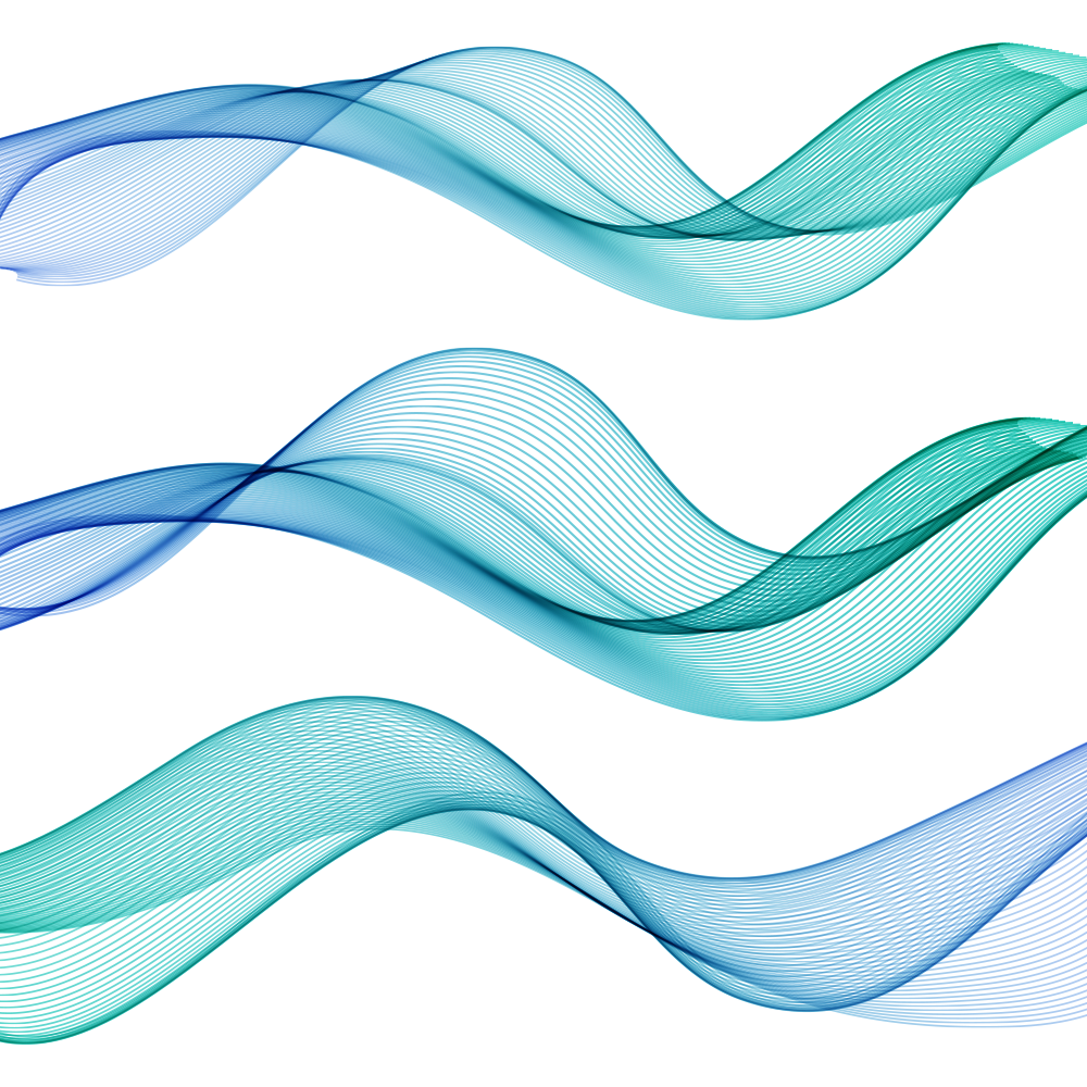 blue dynamic wavy lines png download #41435