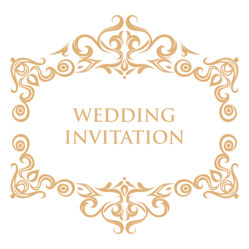 wedding invitation label transparent png svg vector #12576