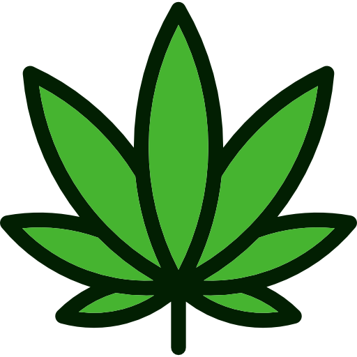 drug weed leaf marijuana cannabis nature botanical icon #18576