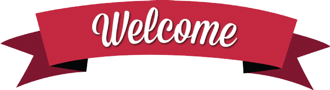 classic red welcome banner transparent png stickpng #38249