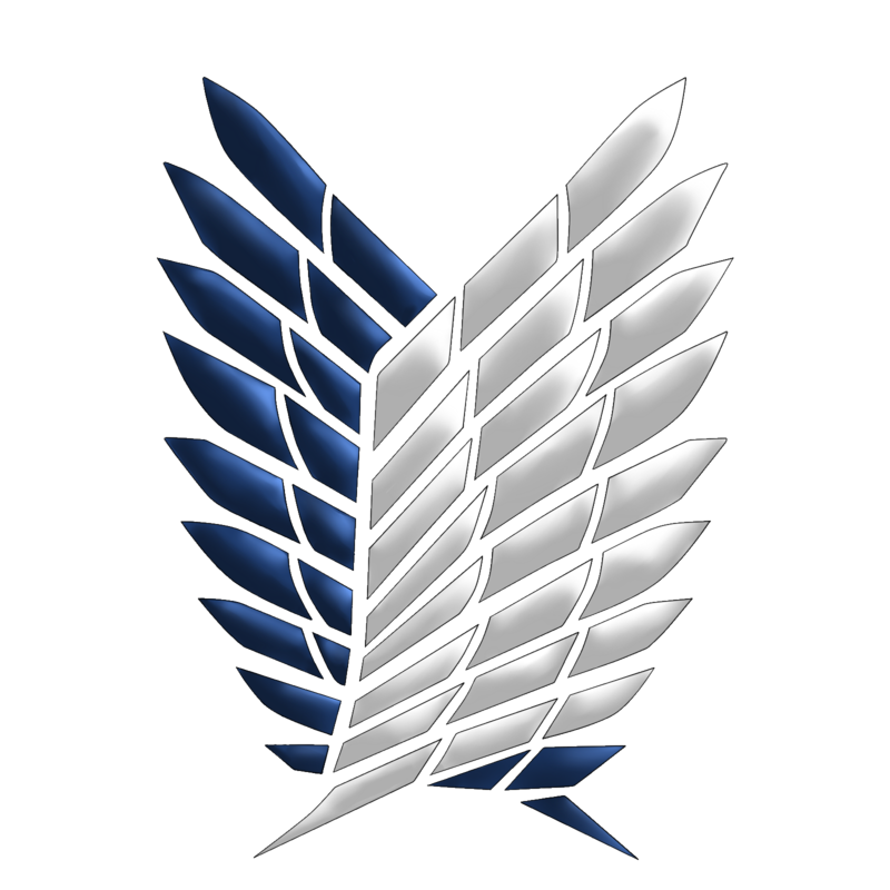 blue and grey wings transparent logo #1202