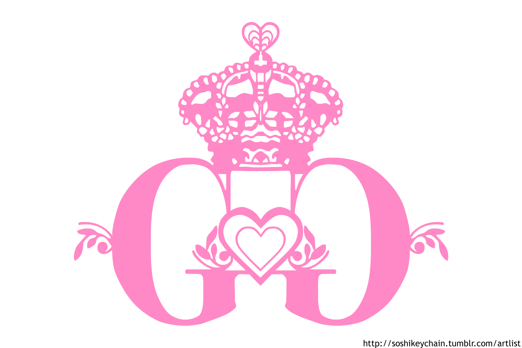 GG pink queen logo png #1208