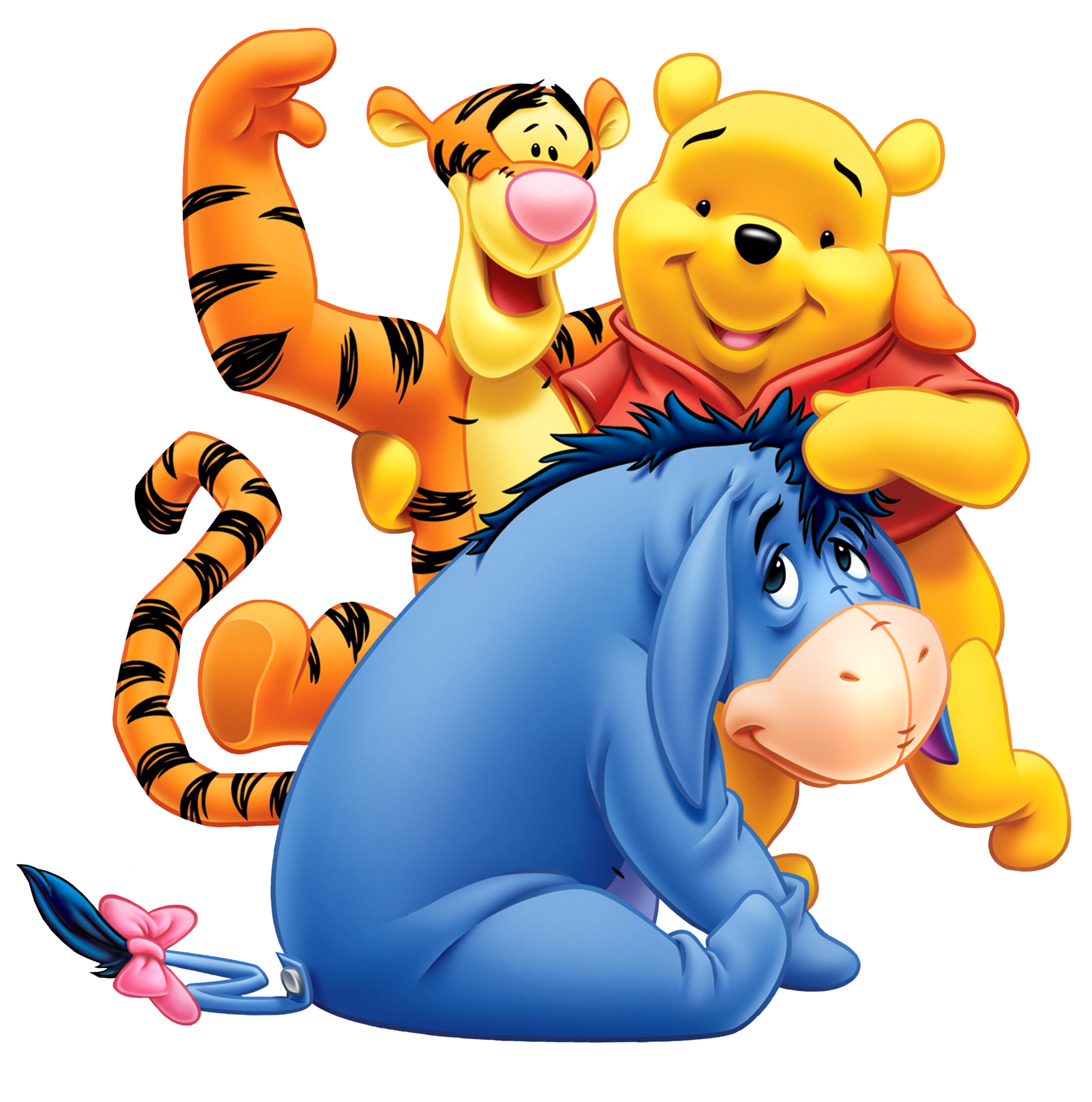 winnie the pooh, tiger and donkey friends png #17392