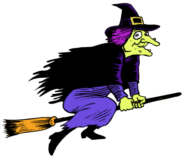 witch with warts flying holiday halloween witch witches #36330