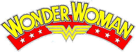 yellow wonder woman text transparent logo #1069