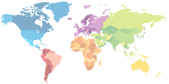 world map, ams collaboration map #12286