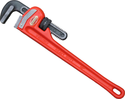 transparent rent pipe wrench, red, tool #39735