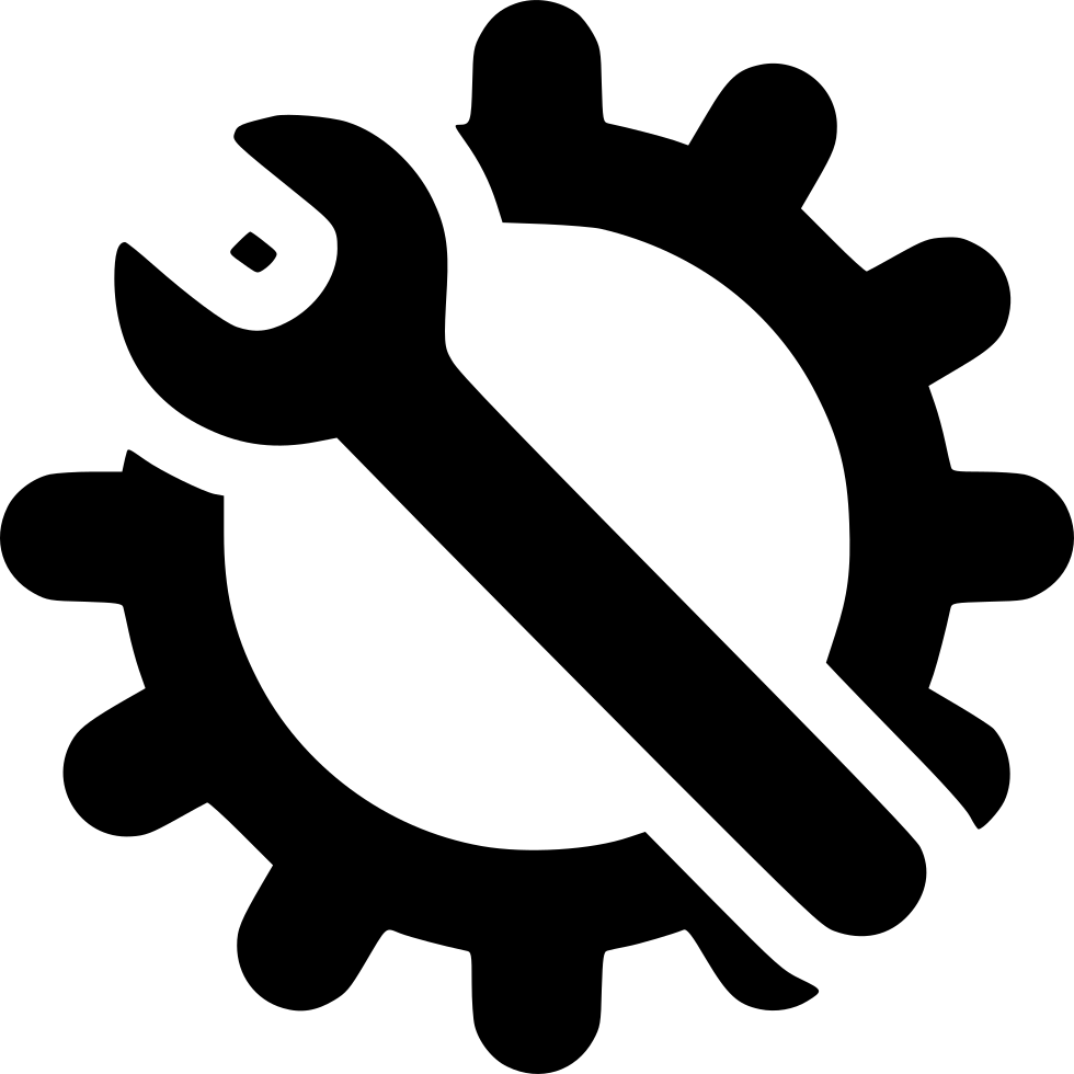 gear with wrench logo transparent #39766