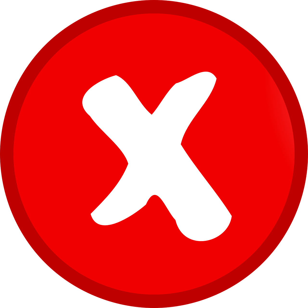x mark symbol png button #42455