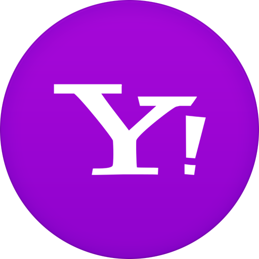 yahoo logo icon circle purple png #40433