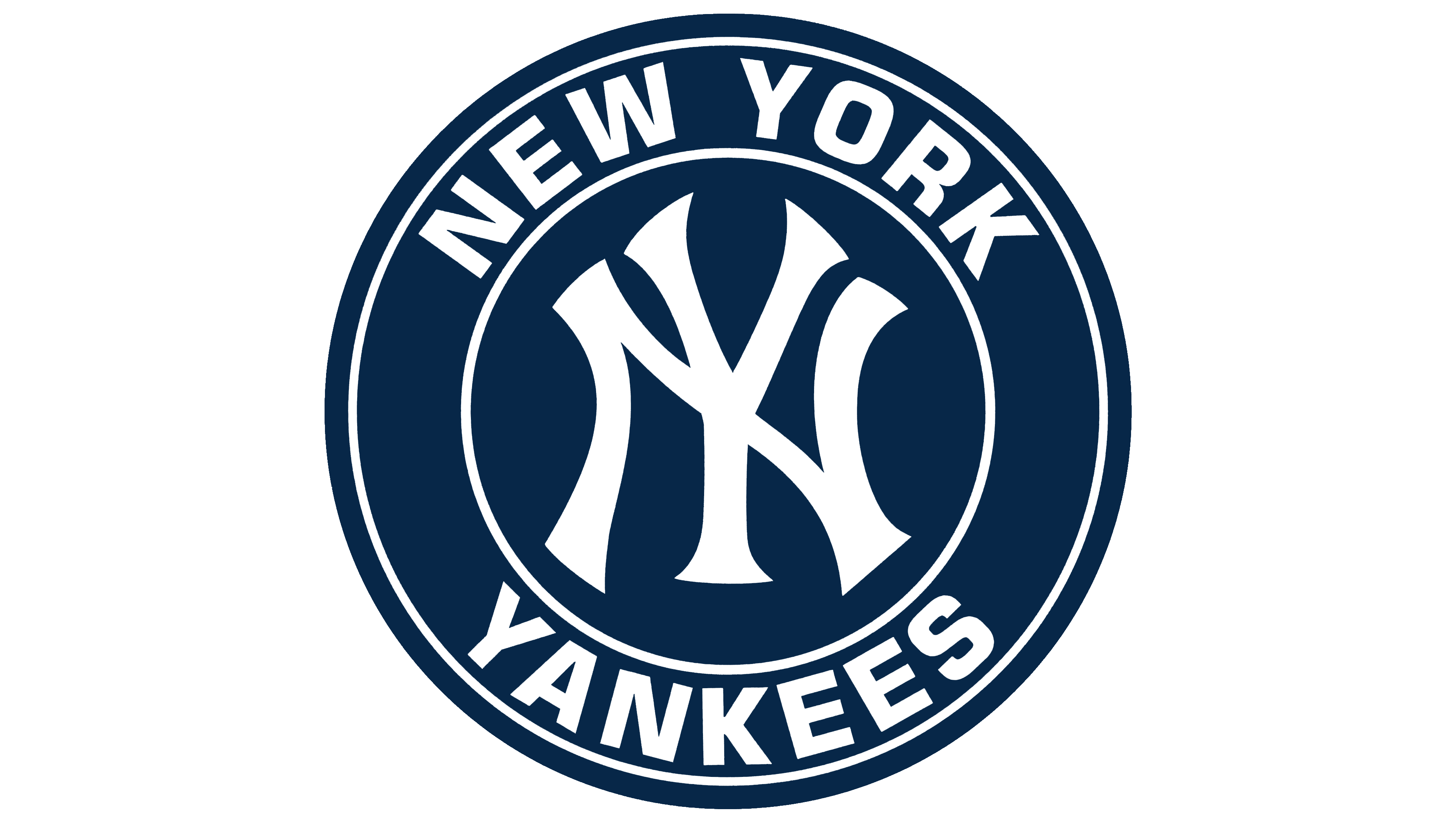 circle navy blue yankees new york logo png #42668