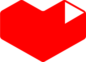 heart youtube icon logo vector download #31804