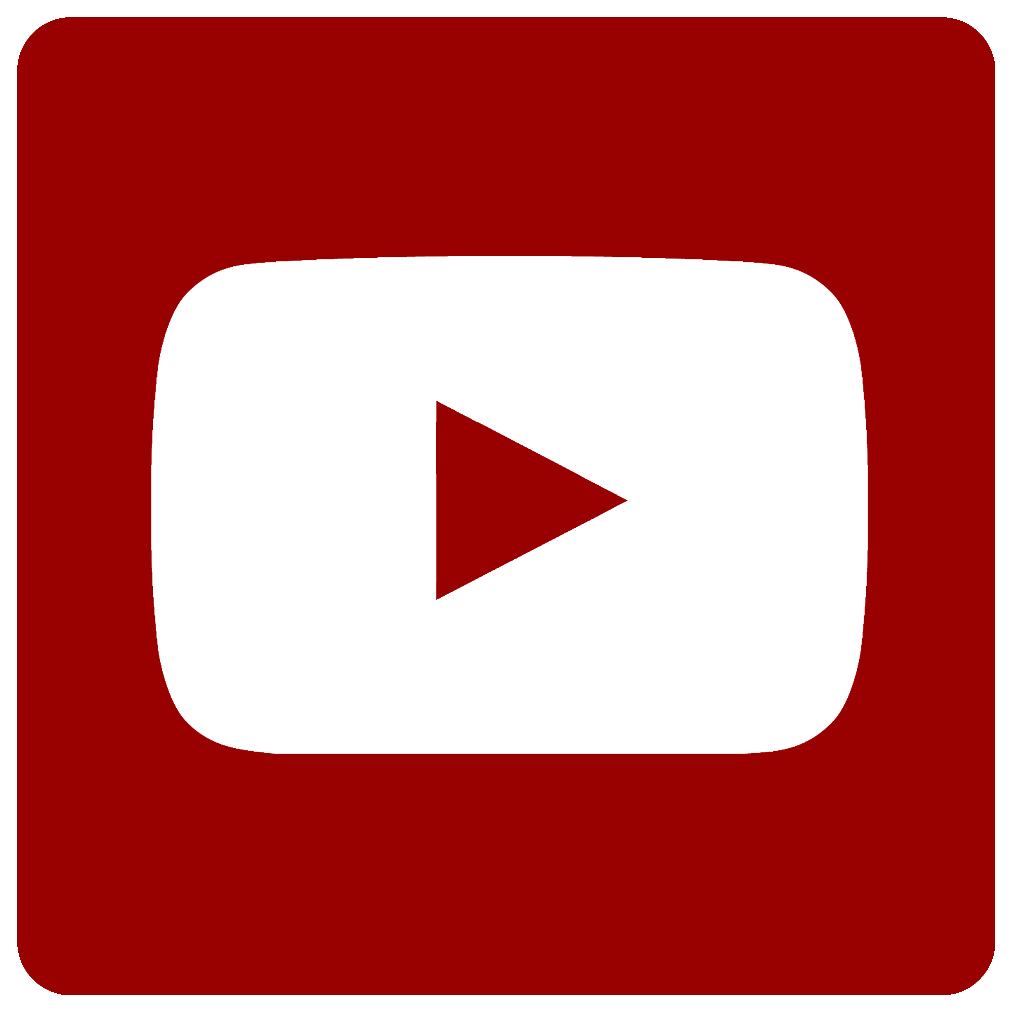 red Youtube logo png #1140