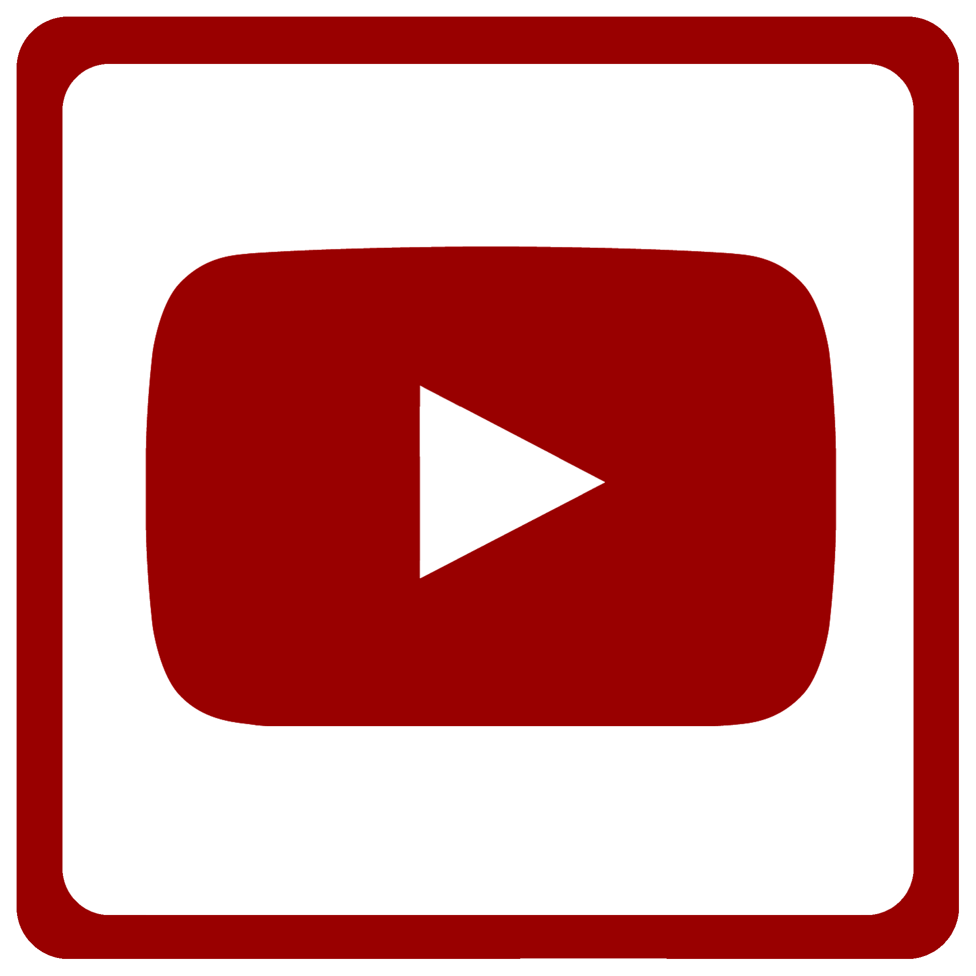 youtube logo white png #2086