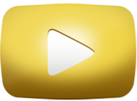 gold play button, golden button youtube #40774