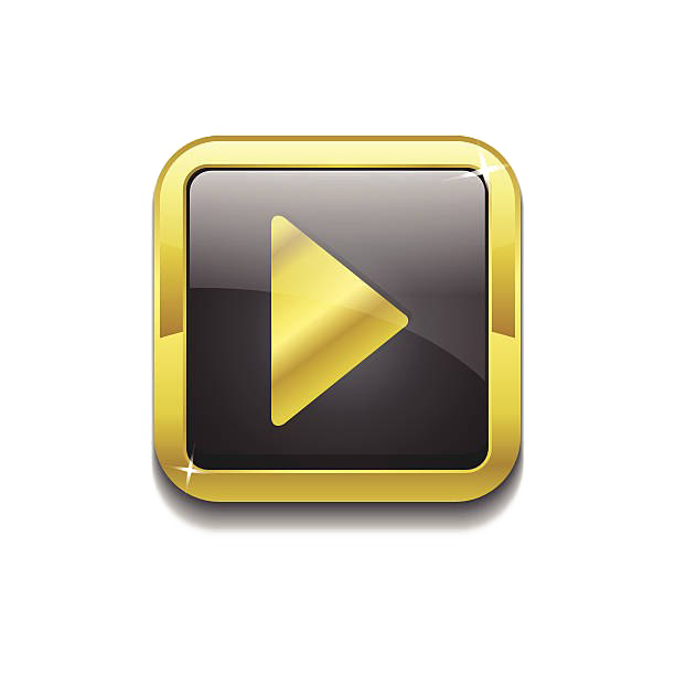 gold play button picture youtube button #40775